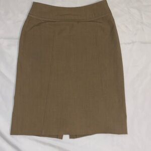 New York & Co. Brown stitch detail pencil skirt size 2